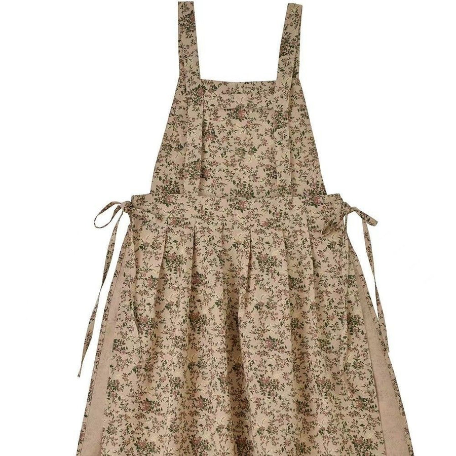 sleeveless apron, bib apron, apron with pockets, kitchen apron, baking apron, pet care apron, art apron, nail art apron, milk tea apron, Australian apron, home cook apron, craft apron - Brown - Size M