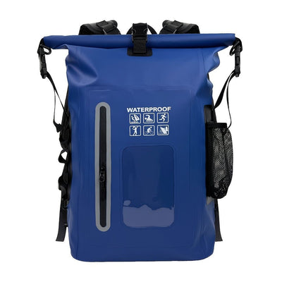 waterproof backpack, dry-wet separation, outdoor sports backpack, fishing backpack, camping backpack, canyoning backpack, swimming backpack, rafting backpack, waterproof gear, Australia outdoor backpack, hiking backpack water resistant - Navy - Size 25L