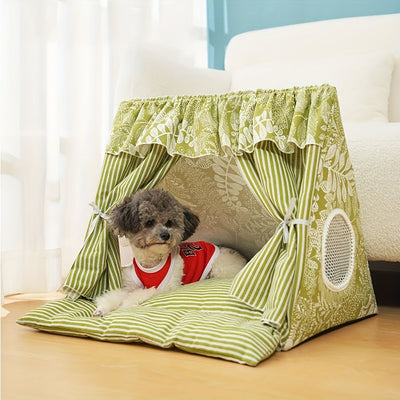 cat bed, dog bed, all-season pet bed, semi-enclosed pet tent, detachable pet bed, washable pet bed, small pet bed, medium pet bed, cute pet bed, trendy pet bed, Australian pet bed, indoor pet tent, breathable pet shelter, cozy pet hideaway, machine washab