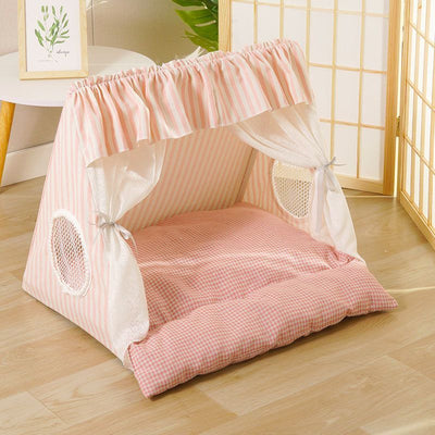cat bed, dog bed, all-season pet bed, semi-enclosed pet tent, detachable pet bed, washable pet bed, small pet bed, medium pet bed, cute pet bed, trendy pet bed, Australian pet bed, indoor pet tent, breathable pet shelter, cozy pet hideaway, machine washab