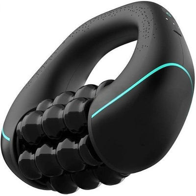 rolling wheel massager, percussion massager, deep tissue massage, muscle recovery, full body massage, 3 speed massager, sports recovery, Australian massage device - Black - Size Brushless motor