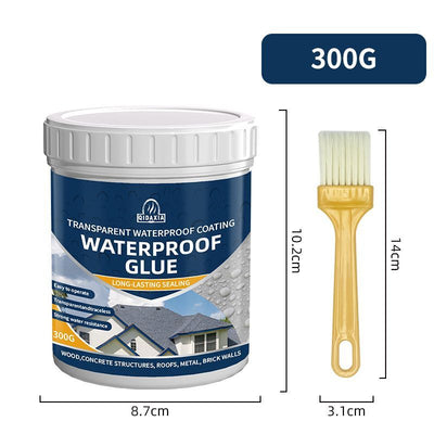 transparent waterproof coating, clear sealant, waterproof sealant Australia, RV waterproofing, roof waterproofing, wall waterproofing, window waterproofing, gutter waterproofing, pipe waterproofing, outdoor sealant, DIY waterproofing - Clear - Size 300ml