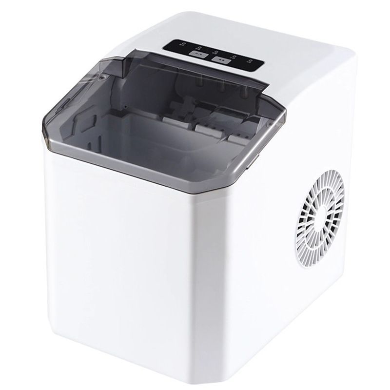 mini ice maker, household ice maker, portable ice maker, desktop ice maker, automatic ice maker, smart ice maker, bullet ice maker, dormitory ice maker, Australia, summer, small appliance, countertop ice machine - White - Size Australian Standard