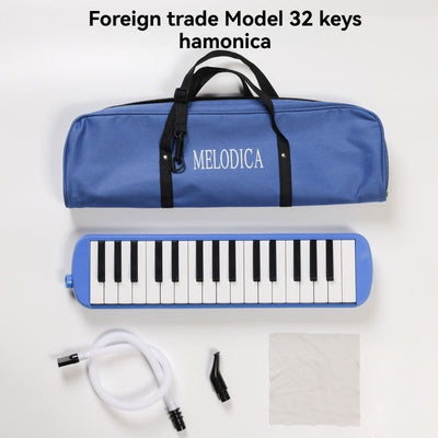 32-key melodica, 37-key melodica, student melodica, beginner melodica, musical instrument, music education, portable instrument, Australian students, classroom music - Blue - Size 32
