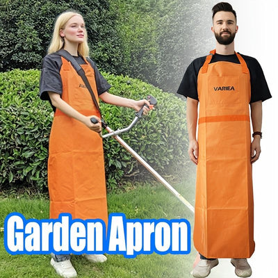 garden apron, mower protection, logging apron, waterproof apron, unisex apron, outdoor work apron, gardening gear, Australian gardening, yard work, protective apron - Yellow - Size M