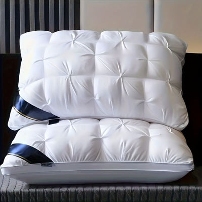 Luxury Pillow Quilted Pillow High-Quality Pillow Comfortable Pillow Bedding - White - Size 800g high pillow