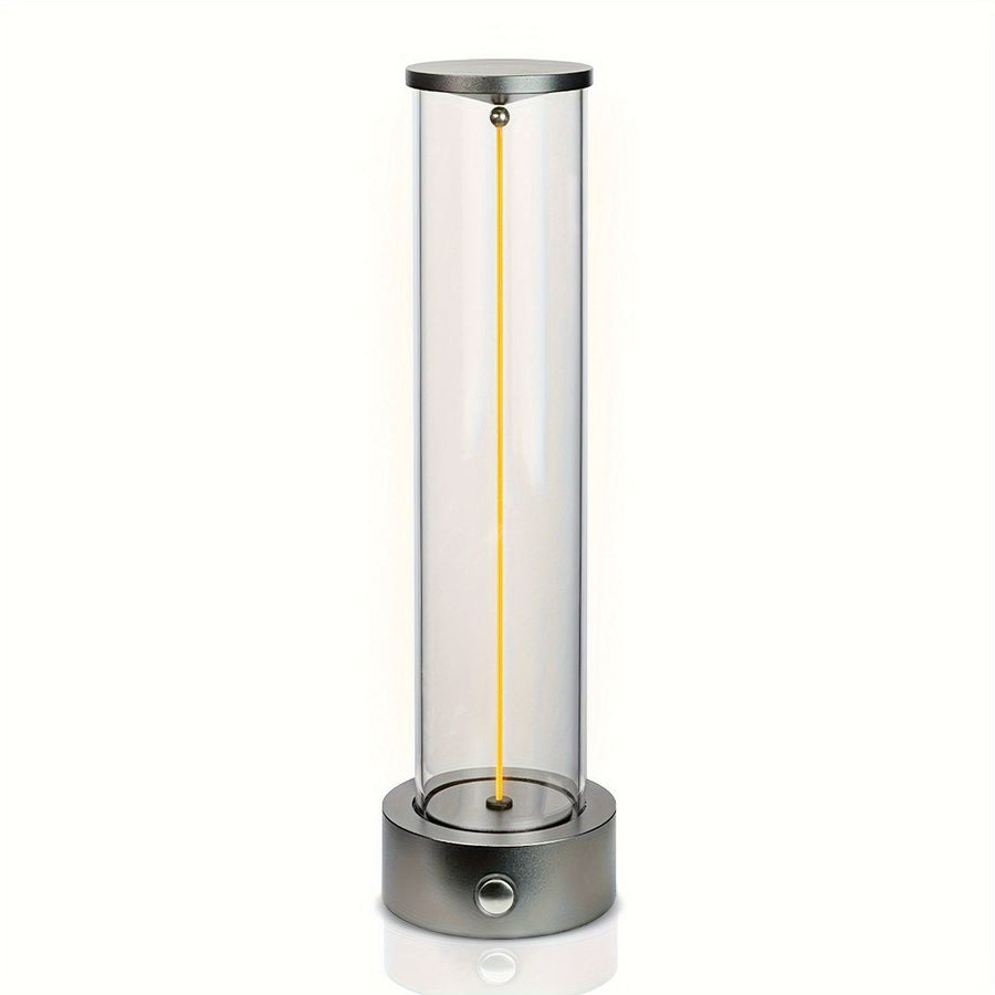 Minimalist Table Lamp Cordless Lamp Rechargeable Lamp Touch Dimmable Lamp - Black - Size 24CM