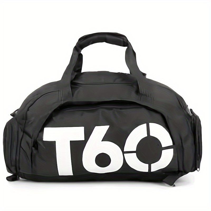 Travel Duffel Bag T60 Duffel Durable Travel Bag Stylish Gym Bag Weekend Bag - black and white - Size 45-25-23CM