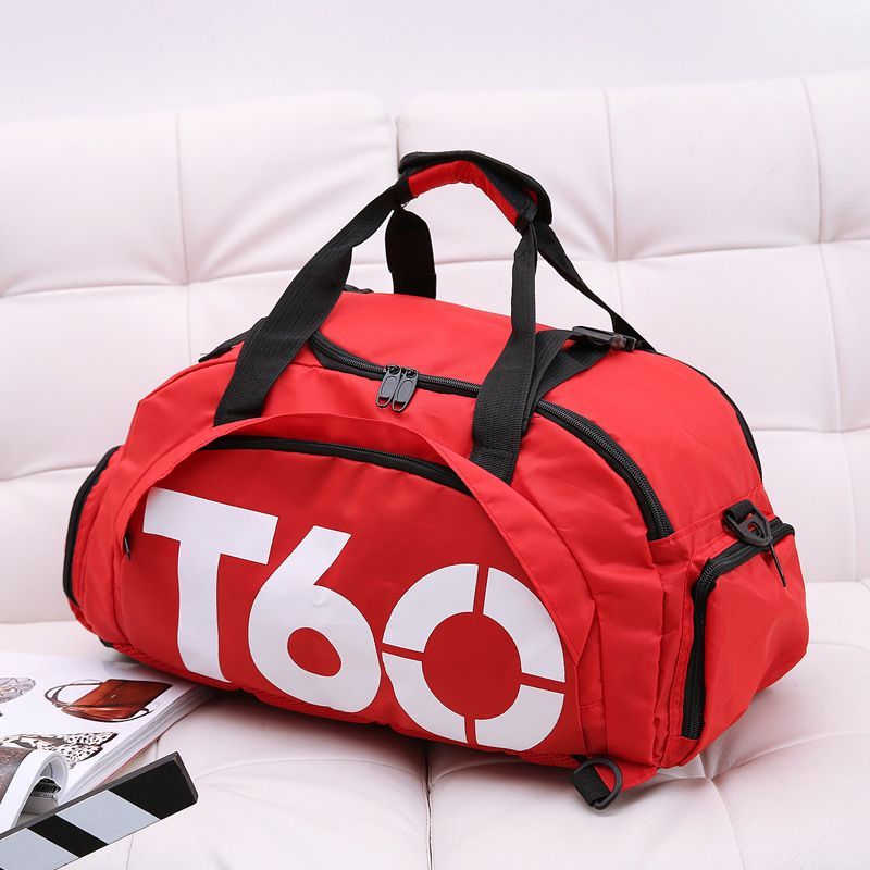 Travel Duffel Bag T60 Duffel Durable Travel Bag Stylish Gym Bag Weekend Bag - Red - Size 45-25-23CM