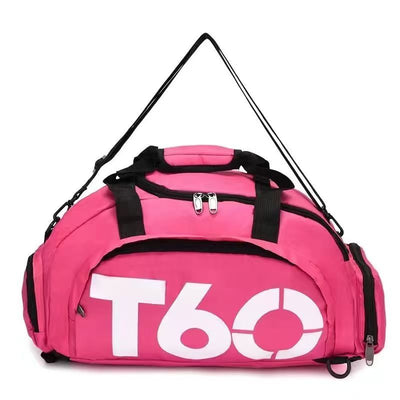 Travel Duffel Bag T60 Duffel Durable Travel Bag Stylish Gym Bag Weekend Bag - Rose red - Size 45-25-23CM