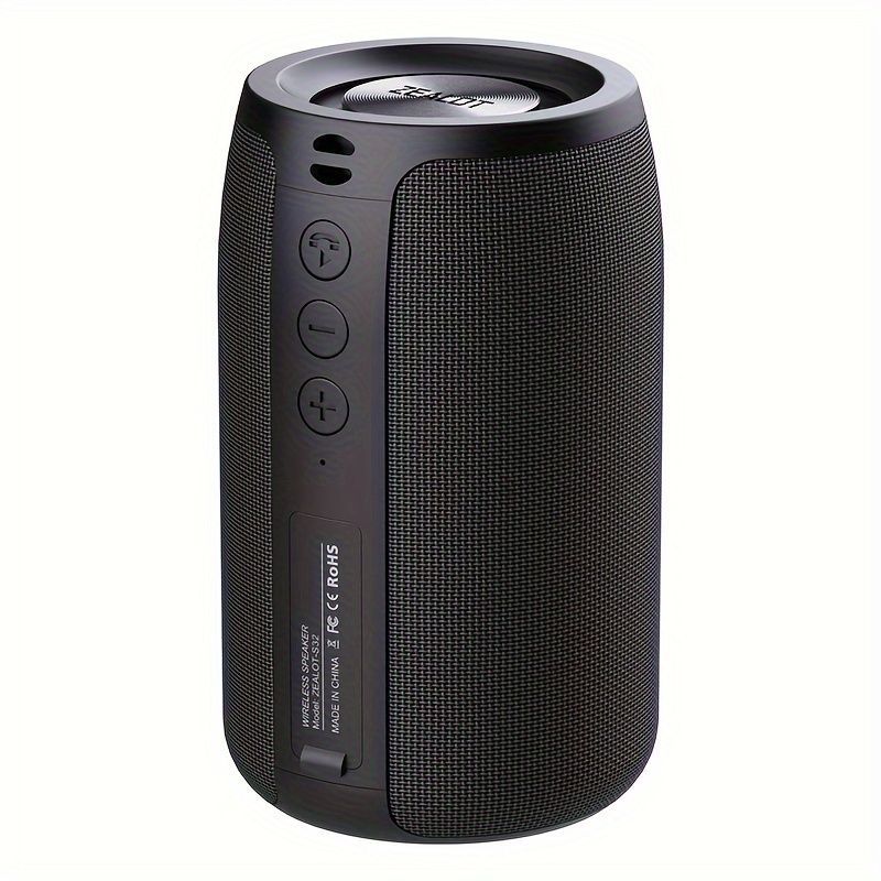 EALOT S32 Wireless Bluetooth Speaker Portable Speaker Powerful Bass TWS - Black - Size 001