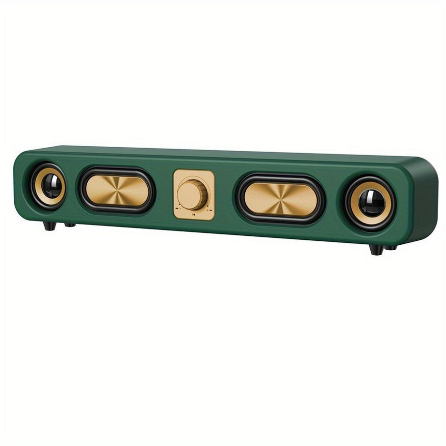 Wireless Speaker Portable Speaker Bluetooth Speaker Stereo Sound Subwoofer - Dark Green - Size 01