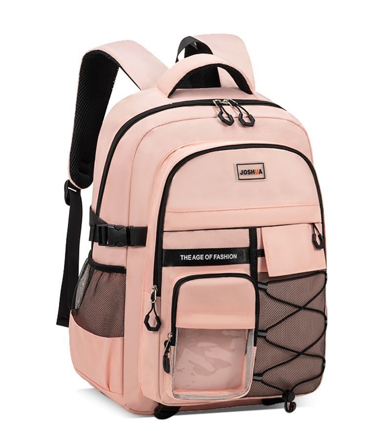 Teenager Backpack Safe Materials Backpack Multiple Compartments Backpack Ample - Pink - Size 44-32CM