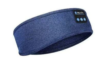 Wireless Sleep Headphones Headband Headphones Music Eye Mask Side Sleeper - Blue - Size 001