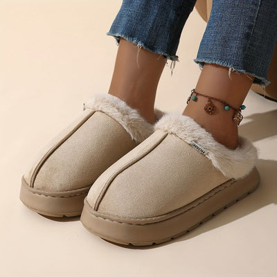 Women'S Furry Slippers Cosy House Shoes Australian Women’S Lounge Slippers Warm - Beige - Size 44