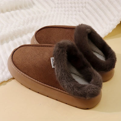 Women'S Furry Slippers Cosy House Shoes Australian Women’S Lounge Slippers Warm - Coffee - Size 36