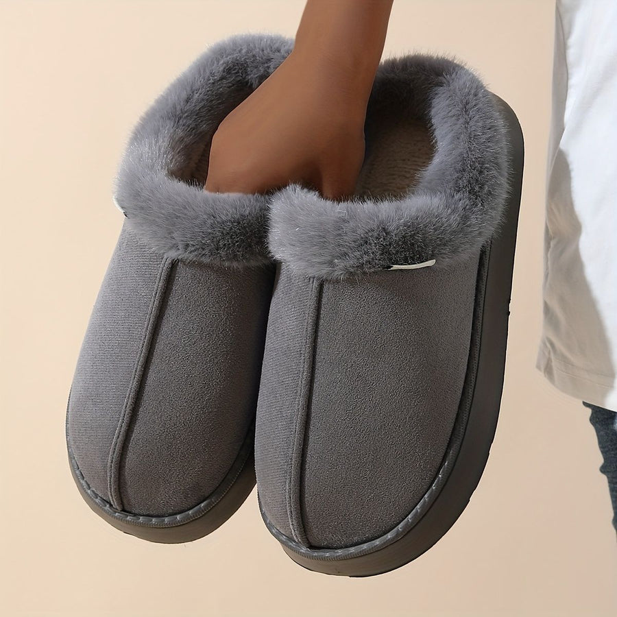 Women'S Furry Slippers Cosy House Shoes Australian Women’S Lounge Slippers Warm - Gray - Size 41