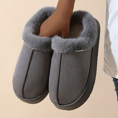 Women'S Furry Slippers Cosy House Shoes Australian Women’S Lounge Slippers Warm - Gray - Size 44