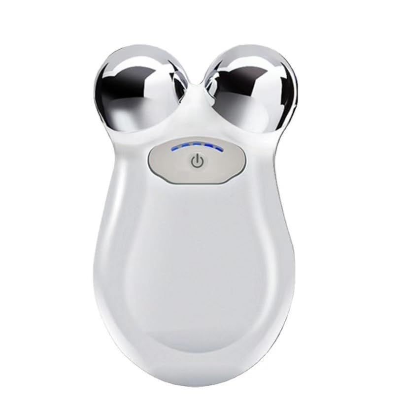 Microcurrent Facial Device,Enhances The Ability to Lift The Face and Tighten The Skin,Facial Wrinkle Equipment - White - Size 106mm