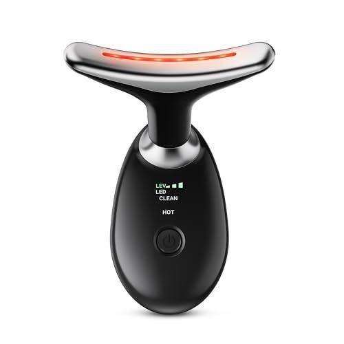 Face Neck Tool for Skin Care, Electric Neck Face Lifting Device for Wrinkle Removal - Black - Size 89mm