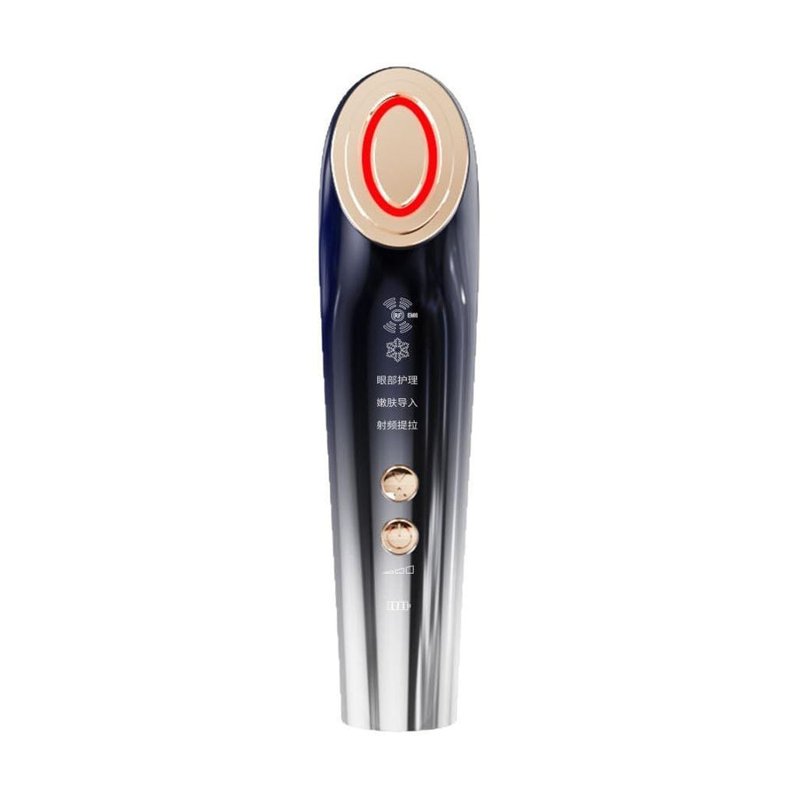 At-Home Facial Massager Beauty Device, 4-in-1 Microcurrent Face Lifting Tool with Red Light Therapy, Eye Care & Serum Infusion, Portable Skin Tightening Machine