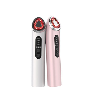 7-Color LED Face Lift Device –  Skin Tightening and Lifting, LED Light Therapy for Wrinkles, Korean Skin Care, Spa-Grade Facial Massager Lifting & Firming Beauty Massager - White - Size 160mm
