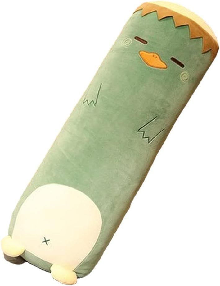 Long-Shaped Pillow Plush Pillow Hugging Pillow Soft Pillow Sleeping Pillow Gift - Green - Size 39in