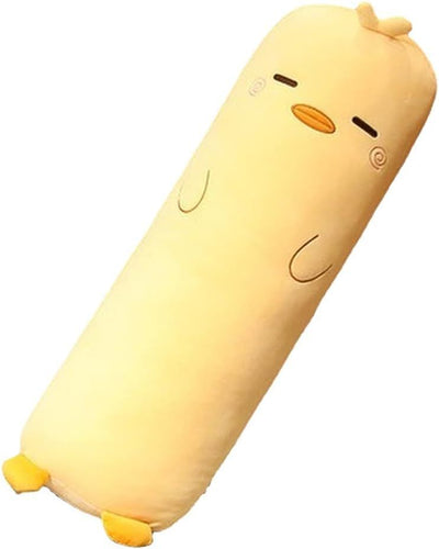 Long-Shaped Pillow Plush Pillow Hugging Pillow Soft Pillow Sleeping Pillow Gift - Yellow - Size 27in
