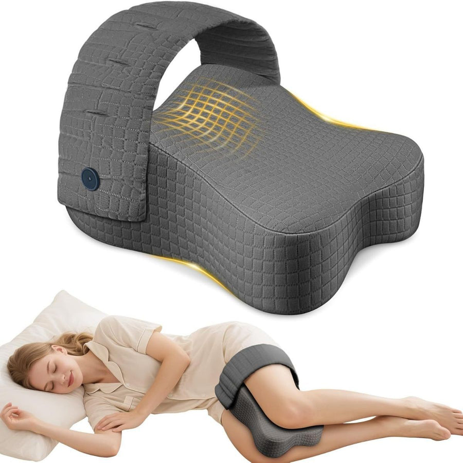 Side Sleeper Knee Pillow Hip Pain Relief Sciatica Pain Relief Ergonomic Leg - Dark Gray - Size 35cm*25cm*16cm