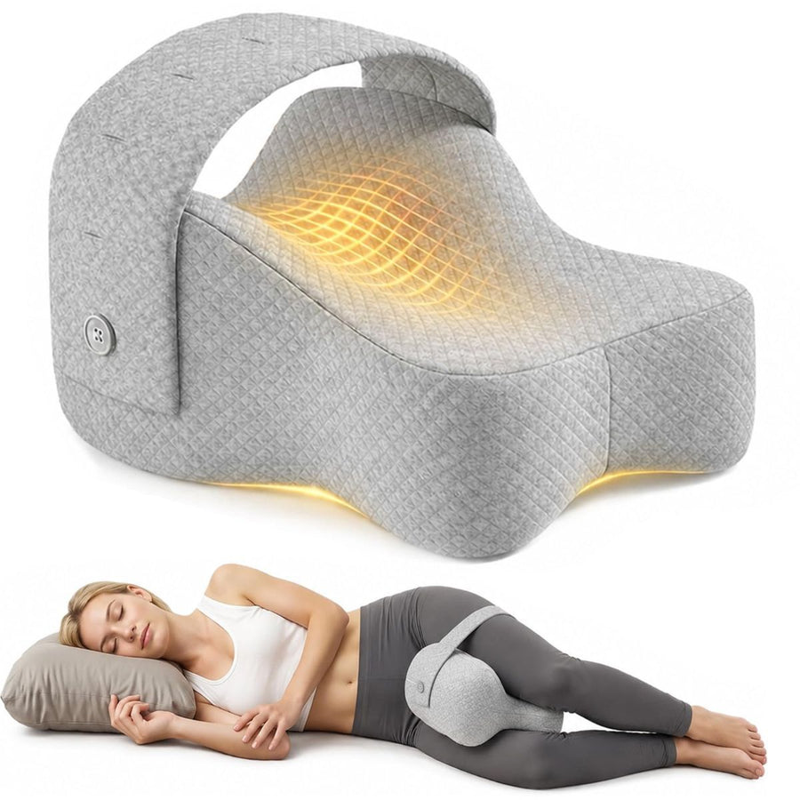 Side Sleeper Knee Pillow Hip Pain Relief Sciatica Pain Relief Ergonomic Leg - Light Gray - Size 35cm*25cm*16cm
