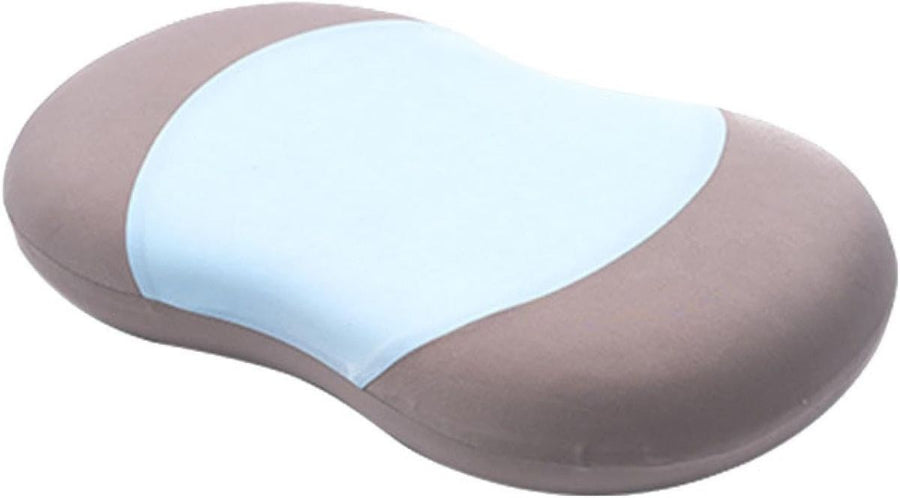 Soft and Comfortable Cat Belly Pillow Home Memory Foam Pillow Cervical Deep Sleep Memory Pillow High Pillow - Arc Patchwork - Size 55 * 35 * 11cm