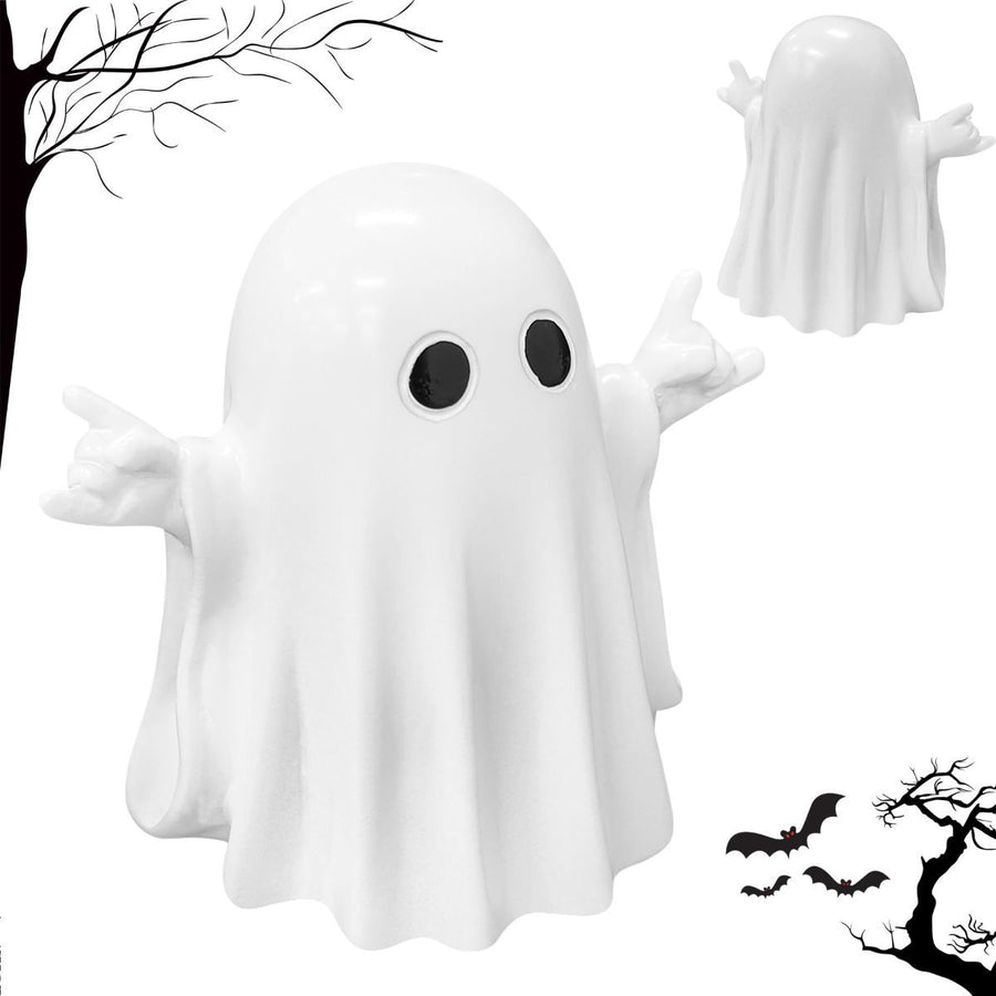 Halloween Ghost Figurine - Funny Ghost Statue, Cute Rock Ghost for Gift Props Tabletop Home Decor Ghosts Halloween Decorations Indoor