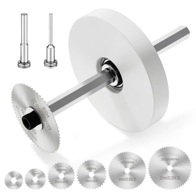 Inside Pipe Cutter for PVC Pipe - Internal PVC Cutter Tool with 6 HSS Saw Blades & 3.15" Guide Disc, Adjustable Depth Plumbing Tool for Shower Drain, Toilet Flange, ABS, Soft Metal