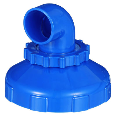360° Rotatable Pool Jet Nozzle, Swivel Inlet Fitting for Swimming Pool Return Jet Replacement, Adjustable Directional Eyeball with Hose Clamp, Compatible with Intex Spa Circulation Accessories - Blue - Size 1pcs