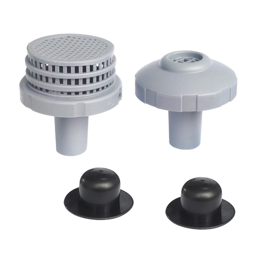 Pool Inlet Strainer Water Jet Connector Kits Compatible with Intex Above Ground Pool Strainers Replacement Parts,Includes Inlet Nozzle,Outlet Strainer Grid,Hole Plug 1.25 Inch Fittings