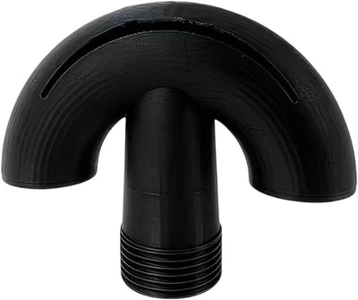 Pool Fountain Nozzle for Backyard Swimming Pools, Threaded Fountain Head Accessory for Home Pool Play and Relaxation Nozzle Threaded Attachment Backyard Accessory Swimming Head Return Curved Moving - Black - Size 1Pcs