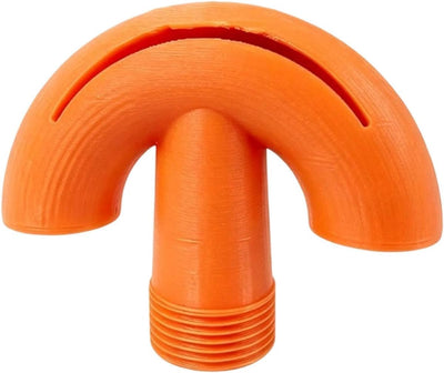 Pool Fountain Nozzle for Backyard Swimming Pools, Threaded Fountain Head Accessory for Home Pool Play and Relaxation Nozzle Threaded Attachment Backyard Accessory Swimming Head Return Curved Moving - Orange - Size 1Pcs