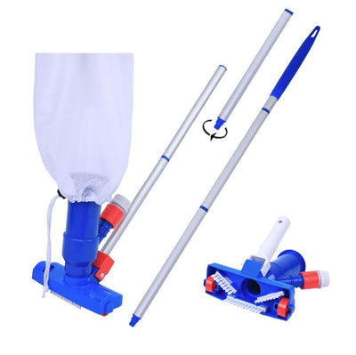 Jet Vacuum W/ 6 Section Poles of 57" for Frame Aboveground/Inflatable Pool Spa, No Electric Power Needed, Use Garden Hose Water Pressure to Vacuum