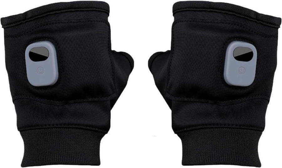 Rechargeable Wireless Heated Gloves Women'S Heated Gloves Fingerless Heated - Black - Size Fits Adult Hands