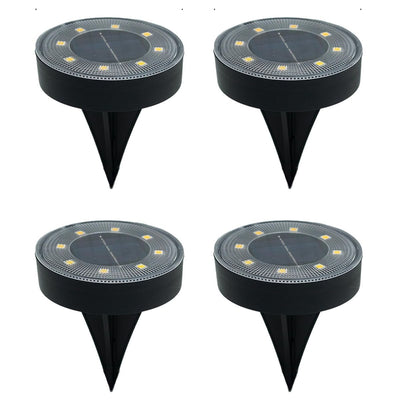 Solar Ground Lights Garden Lights Outdoor Lights Waterproof Lights LED Lights - Warm White - Size 4 Pack