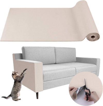 Cat Scratching Pad DIY Cat Accessory Cat Furniture Protection Cat Climbing - Beige - Size 15.8''x39.3''