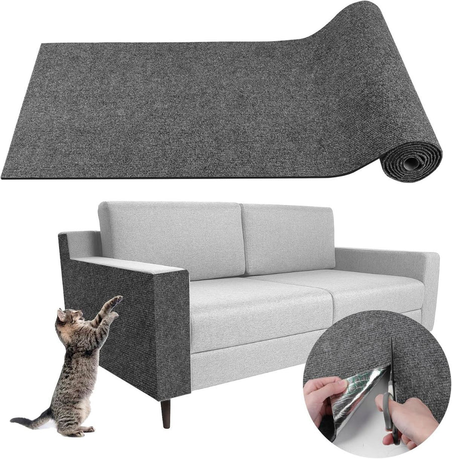 Cat Scratching Pad DIY Cat Accessory Cat Furniture Protection Cat Climbing - Dark Gray - Size 15.8''x39.3''