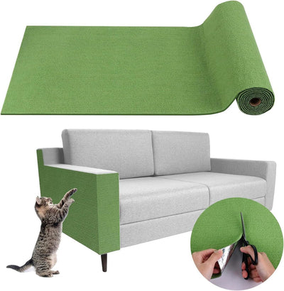 Cat Scratching Pad DIY Cat Accessory Cat Furniture Protection Cat Climbing - Green - Size 15.8''x39.3''