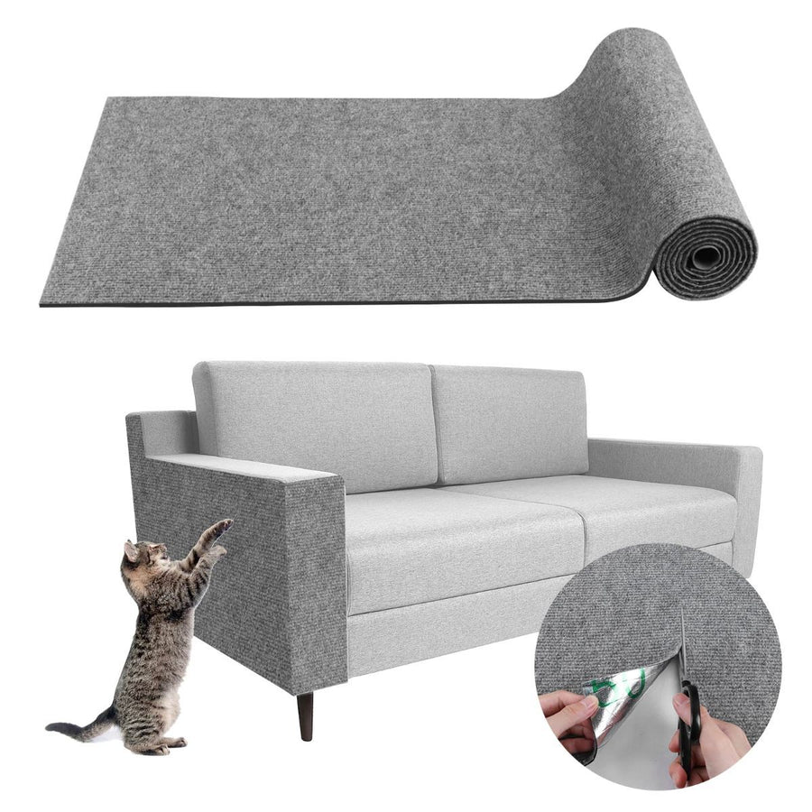 Cat Scratching Pad DIY Cat Accessory Cat Furniture Protection Cat Climbing - Gray - Size 15.8''×118''