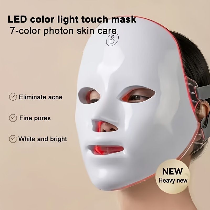 LED Facial Mask Skin Rejuvenation Anti-Aging LED Therapy Skincare Device