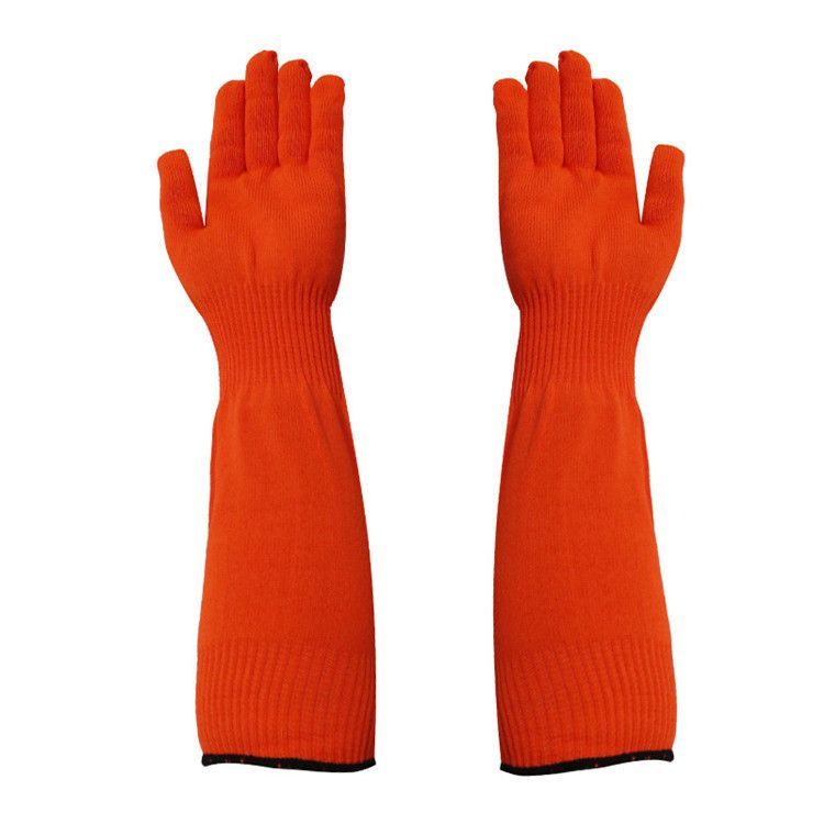 Cat Grooming Gloves Pet Handling Gloves Anti-Scratch Gloves Cat Nail Trimming - Red - Size 15.7in