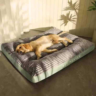 Warm Dog Bed Washable Pet Bed Non-Slip Dog Bed High Backrest Dog Bed Thick Dog - Gray - Size 39.3*29.5in