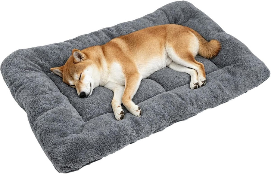 Pet Bed Mat Soft Fleece Pet Bed Dog And Cat Cushion Quilted Pet Bed - Gray - Size 65cm*95cm
