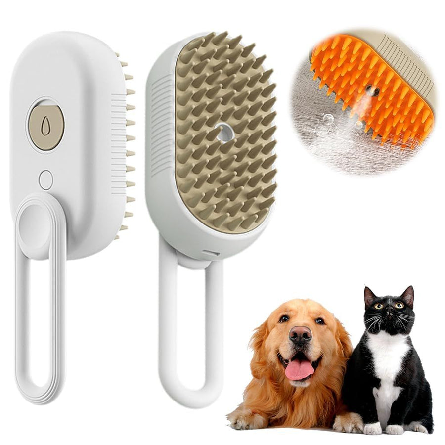 Rechargeable Pet Steam Comb 3 In 1 Pet Grooming Tool Pet Steam Brush Anti