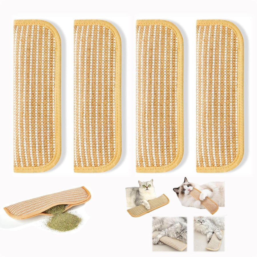 4PC Cat Toys Catnip Toys Interactive Cat Toys Catnip Kicker Soft Sisal Pillow Cat